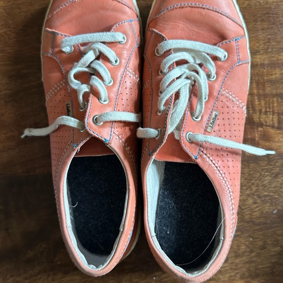 Josef Seibel orange leather sneakers - Picture 3 of 4